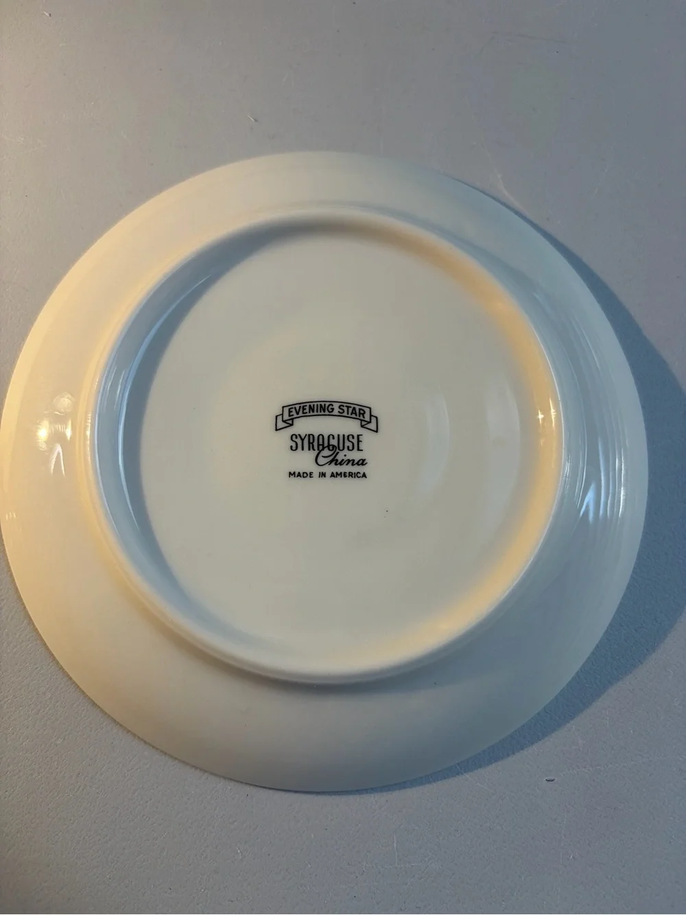 Evening Star Syracuse China Atomic Age MCM 4 Pcs 2 Salad 2 Saucers Made In USA